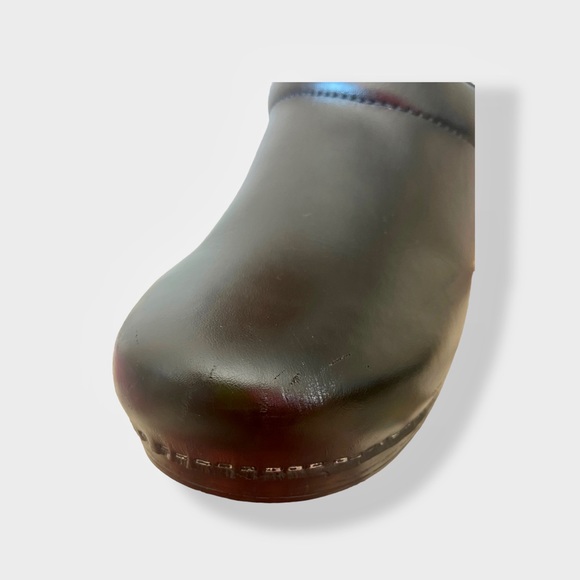 MEN’S DANKSKO PROFESSIONAL, OILED CLOGS BLACK GOOD CONDITION EUR 45 US 12 - Picture 7 of 8